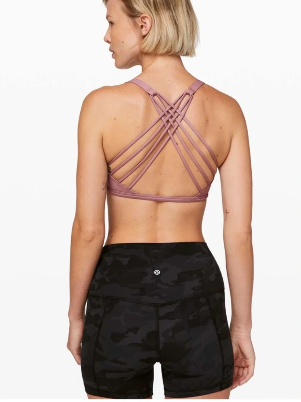Lululemon Free To Be Bra (Wild) Vintage Mauve Size 10